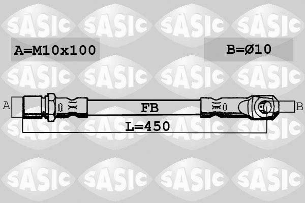 Sasic 6606015 - Flexible de frein cwaw.fr