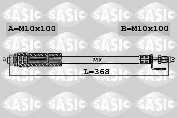 Sasic 6606080 - Flexible de frein cwaw.fr