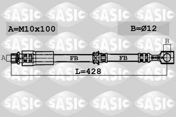 Sasic 6606083 - Flexible de frein cwaw.fr