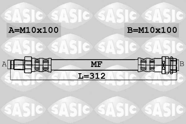 Sasic 6606034 - Flexible de frein cwaw.fr