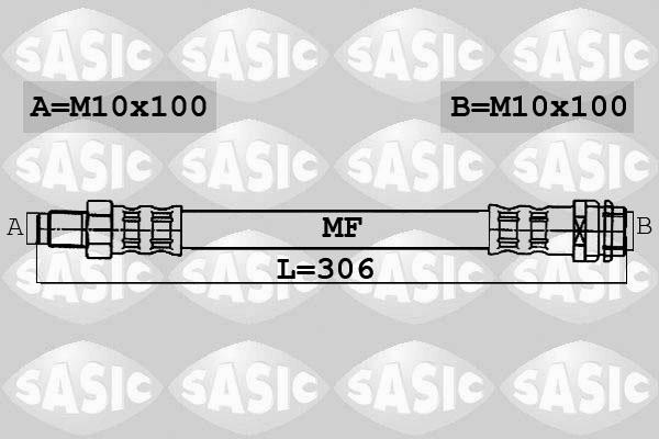 Sasic 6606073 - Flexible de frein cwaw.fr