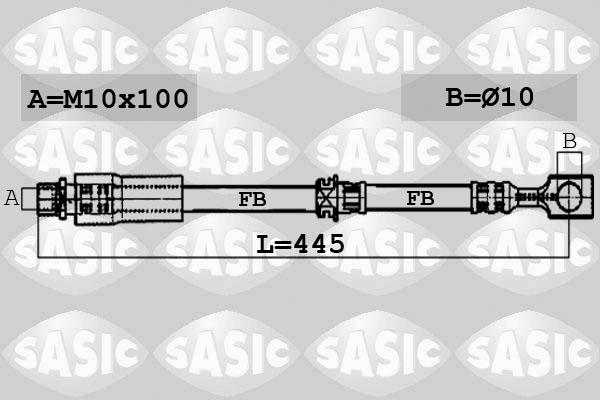 Sasic 6606193 - Flexible de frein cwaw.fr