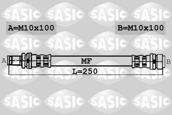 Sasic 6606164 - Flexible de frein cwaw.fr