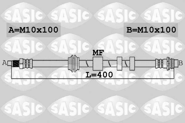 Sasic 6606168 - Flexible de frein cwaw.fr