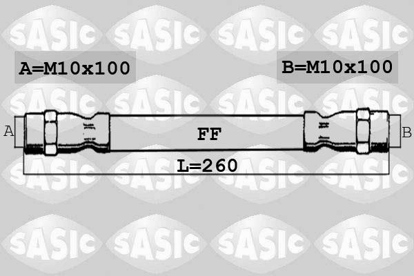 Sasic 6606100 - Flexible de frein cwaw.fr