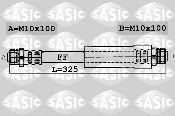 Sasic 6606120 - Flexible de frein cwaw.fr