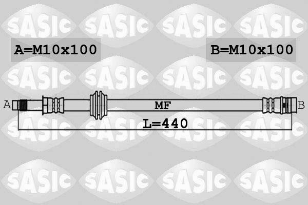 Sasic 6606244 - Flexible de frein cwaw.fr