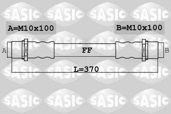 Sasic 6606243 - Flexible de frein cwaw.fr