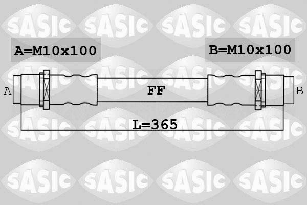 Sasic 6606242 - Flexible de frein cwaw.fr