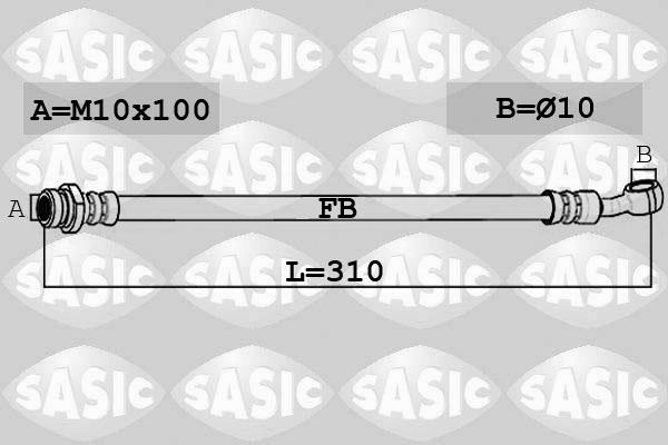 Sasic 6606212 - Flexible de frein cwaw.fr