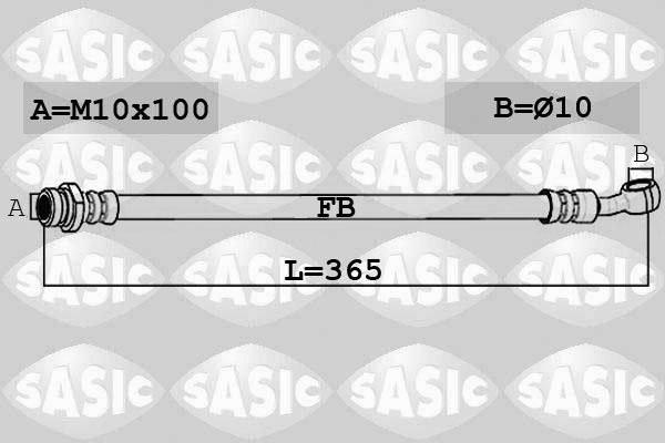 Sasic 6606232 - Flexible de frein cwaw.fr