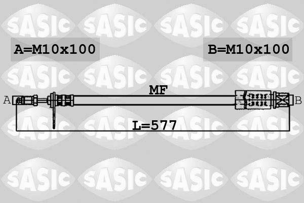 Sasic 6600005 - Flexible de frein cwaw.fr