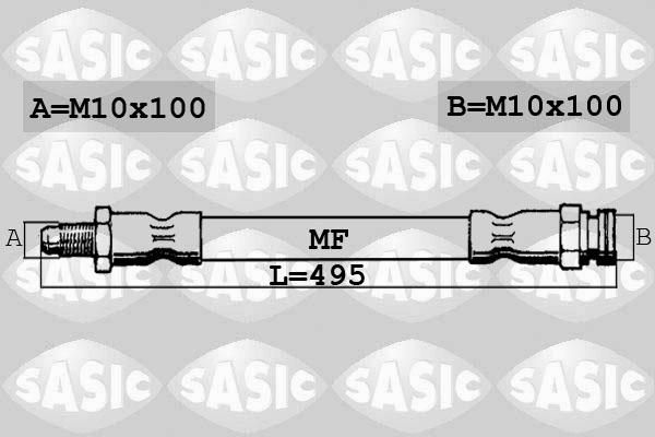 Sasic 6600016 - Flexible de frein cwaw.fr