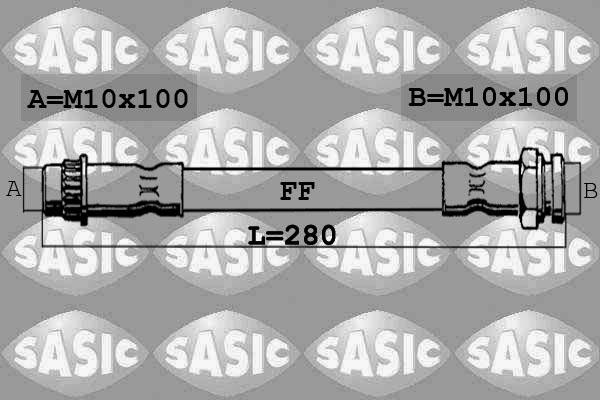 Sasic 6600018 - Flexible de frein cwaw.fr