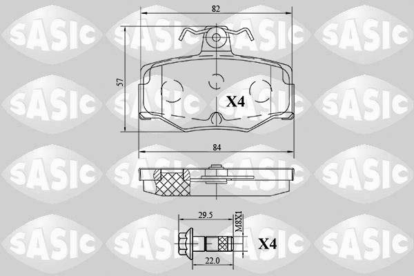 Sasic 6216084 - Kit de plaquettes de frein, frein à disque cwaw.fr