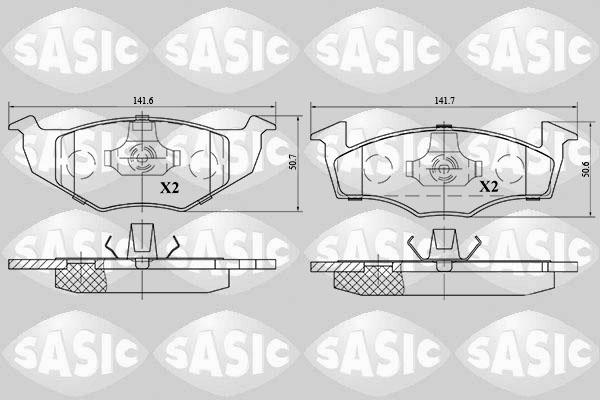 Sasic 6216028 - Kit de plaquettes de frein, frein à disque cwaw.fr