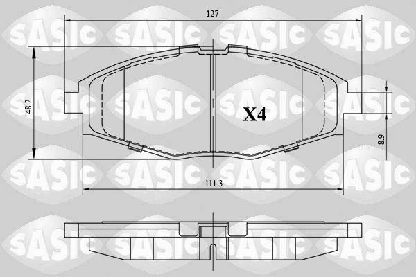 Sasic 6216124 - Kit de plaquettes de frein, frein à disque cwaw.fr