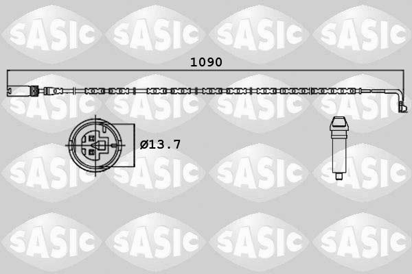 Sasic 6236001 - Contact d'avertissement, usure des plaquettes de frein cwaw.fr