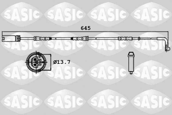 Sasic 6236003 - Contact d'avertissement, usure des plaquettes de frein cwaw.fr