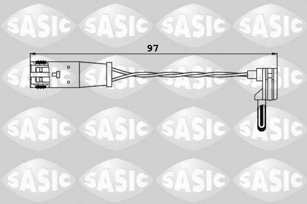 Sasic 6236002 - Contact d'avertissement, usure des plaquettes de frein cwaw.fr