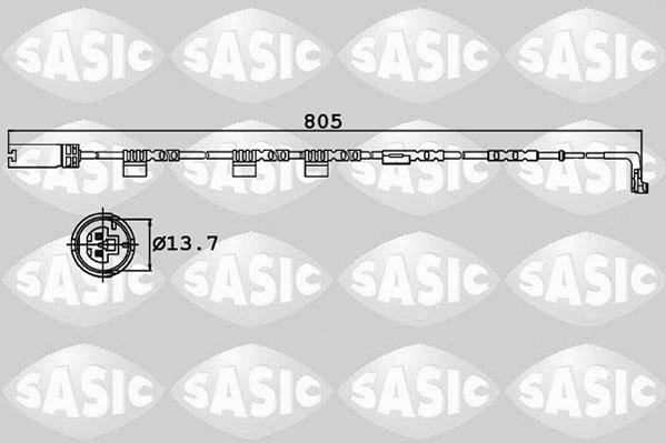 Sasic 6236014 - Contact d'avertissement, usure des plaquettes de frein cwaw.fr