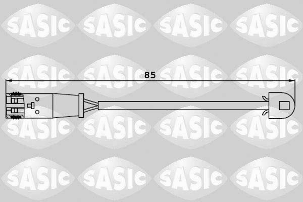 Sasic 6236021 - Contact d'avertissement, usure des plaquettes de frein cwaw.fr