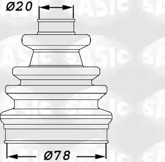 Sasic 1906014 - Joint-soufflet, arbre de commande cwaw.fr