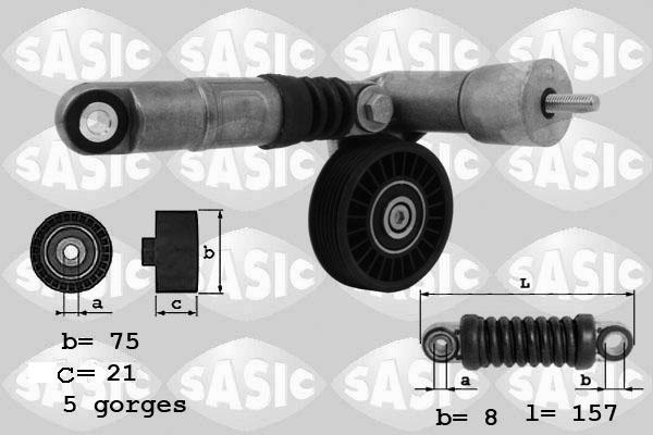 Sasic 1626047 - Tendeur de courroie, courroie trapézoïdale à nervures cwaw.fr