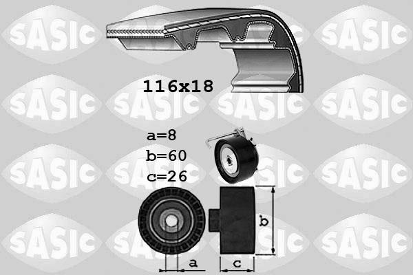 Sasic 1756090 - Kit de distribution cwaw.fr