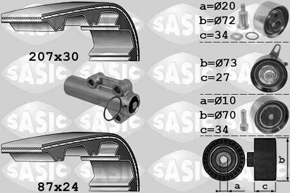 Sasic 1756048 - Kit de distribution cwaw.fr