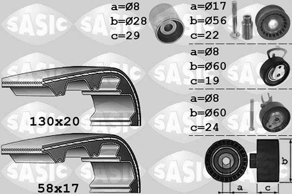 Sasic 1756050 - Kit de distribution cwaw.fr