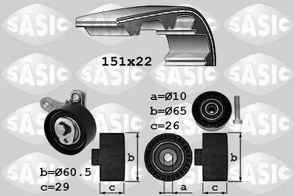 Sasic 1756082 - Kit de distribution cwaw.fr