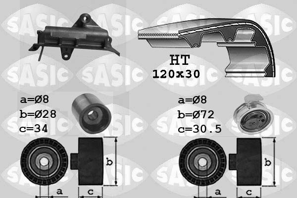 Sasic 1756020 - Kit de distribution cwaw.fr