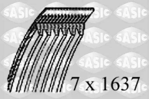 Sasic 1774059 - Courroie trapézoïdale à nervures cwaw.fr