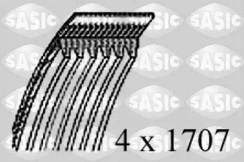 Sasic 1776025 - Courroie trapézoïdale à nervures cwaw.fr