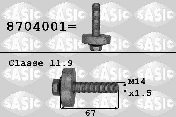 Sasic 8704001 - Vis de poulie cwaw.fr