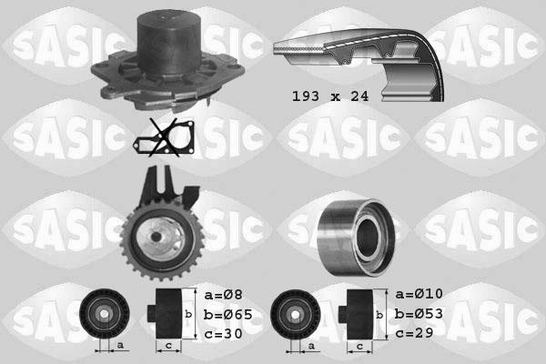 Sasic 3906005 - Pompe à eau + kit de courroie de distribution cwaw.fr