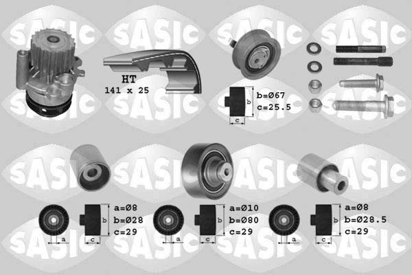 Sasic 3906002 - Pompe à eau + kit de courroie de distribution cwaw.fr