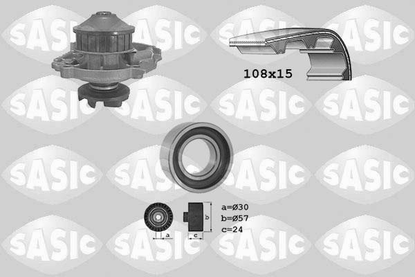 Sasic 3906014 - Pompe à eau + kit de courroie de distribution cwaw.fr