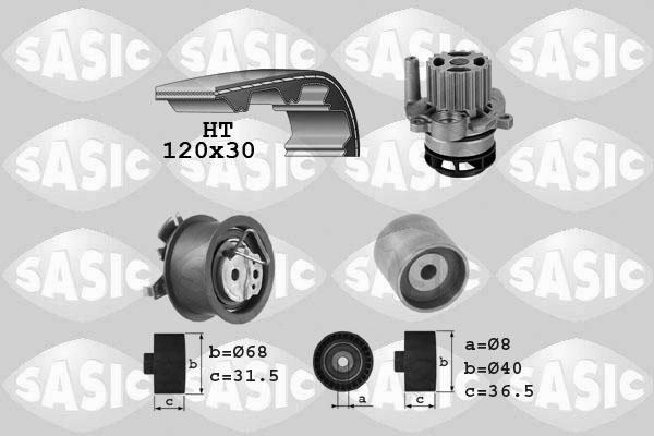 Sasic 3906083 - Pompe à eau + kit de courroie de distribution cwaw.fr