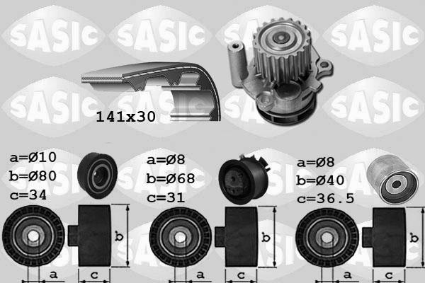 Sasic 3906029 - Pompe à eau + kit de courroie de distribution cwaw.fr