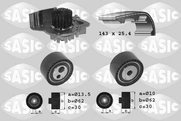 Sasic 3900026 - Pompe à eau + kit de courroie de distribution cwaw.fr