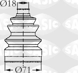 Sasic 2003418 - Joint-soufflet, arbre de commande cwaw.fr