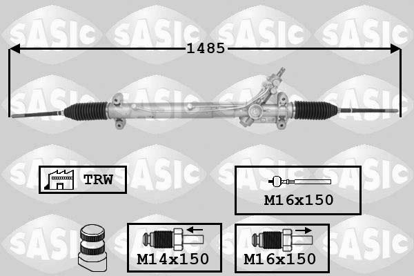 Sasic 7176068 - Crémaillière de direction cwaw.fr