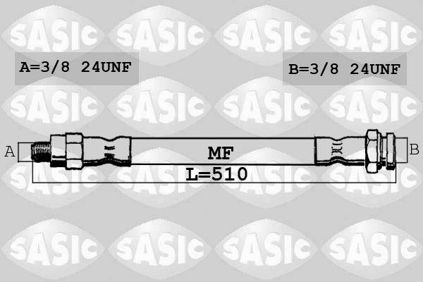 Sasic SBH4087 - Flexible de frein cwaw.fr