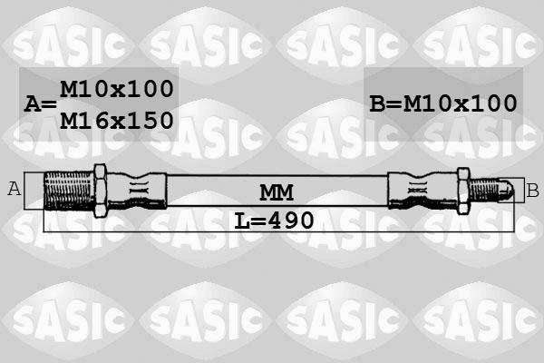 Sasic SBH6347 - Flexible de frein cwaw.fr