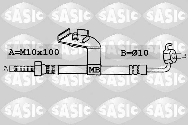 Sasic SBH6327 - Flexible de frein cwaw.fr