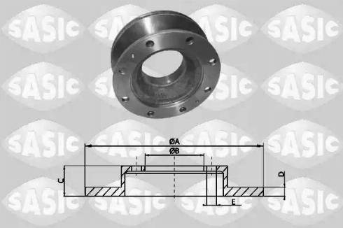 Sasic T616002 - Disque de frein cwaw.fr