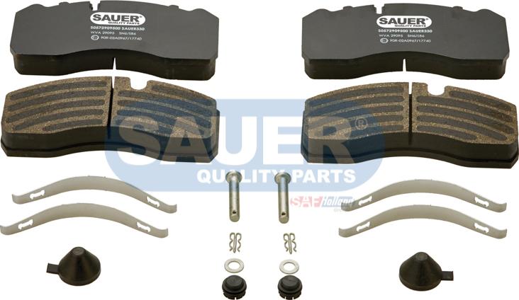 SAUER S0572909500 - Kit de plaquettes de frein, frein à disque cwaw.fr