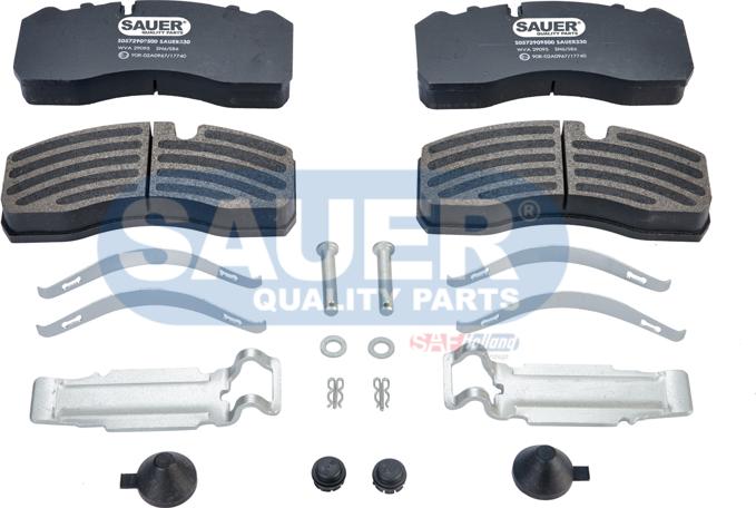 SAUER S0572909510 - Kit de plaquettes de frein, frein à disque cwaw.fr